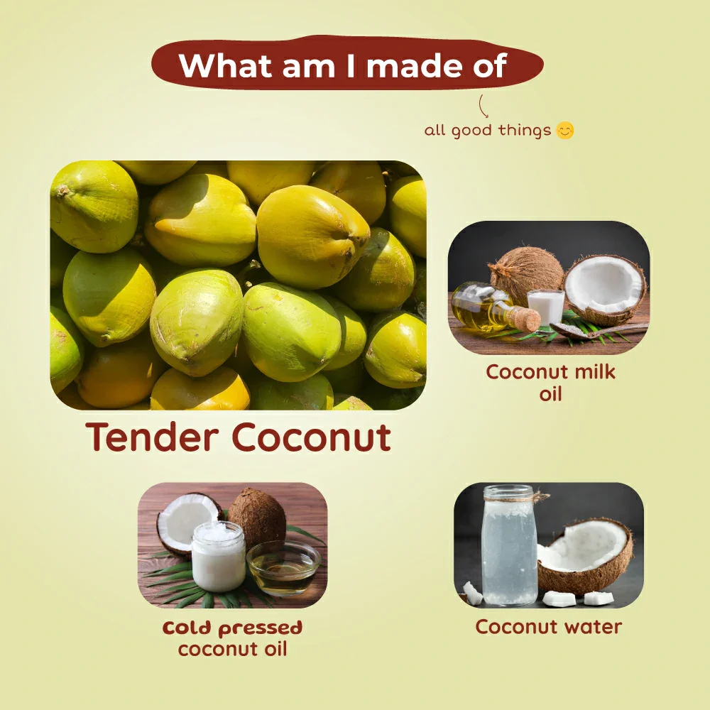 Tender Coconut Bathing Bar | Refreshes & Hydrates Baby Skin | 0+ m | 100 g - Image 3